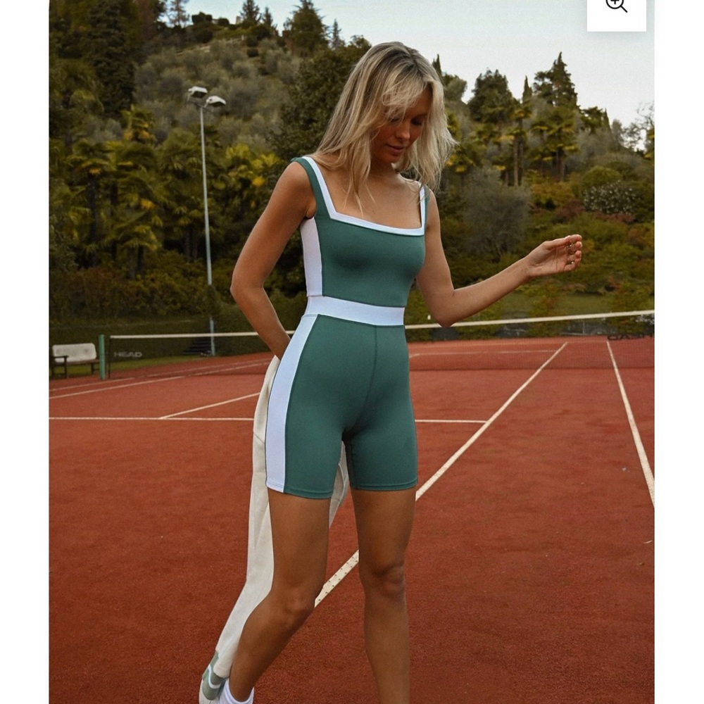 Yllw the Label Able Short Onesie - Body Green - XL